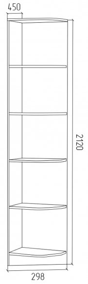 Стеллаж ГШП венге