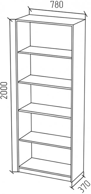 Стеллаж СЛШ1 венге