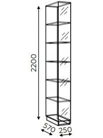 Стеллаж Моника модель 13 авелано