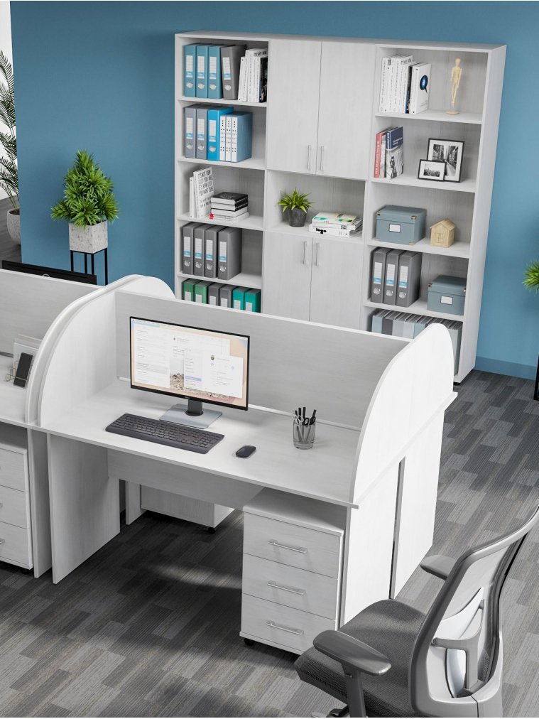 Стеллаж ОФ-30 северное дерево светлое