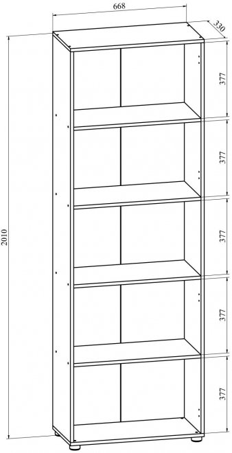 Стеллаж ОФ-30 венге