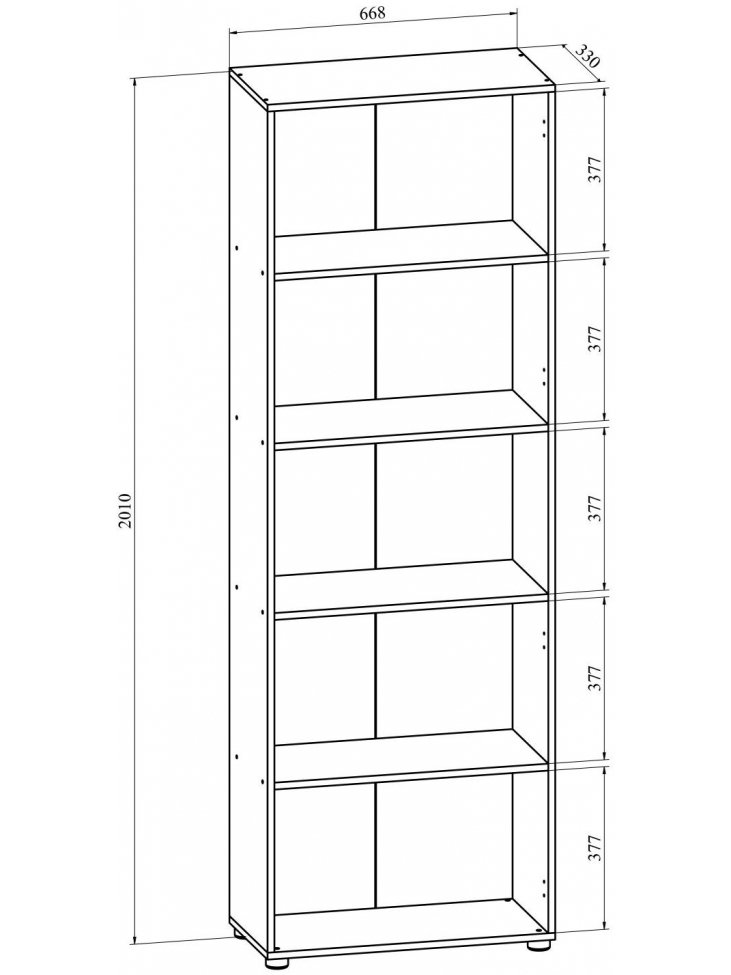 Стеллаж ОФ-30 венге