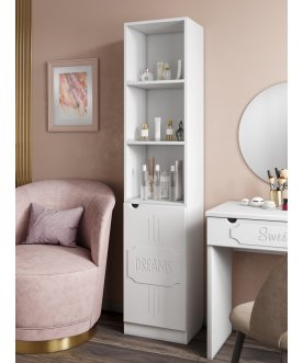 Книжный шкаф ДримСтар ДС-61 белое дерево