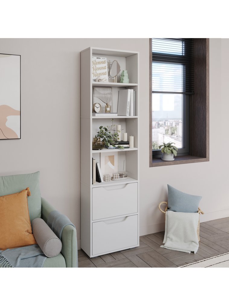 Стеллаж Praga лдсп белый