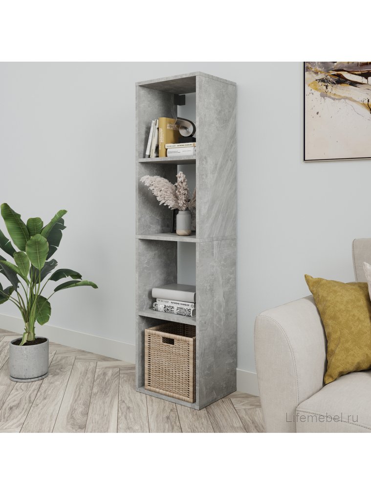 Стеллаж Quattro лдсп бетон