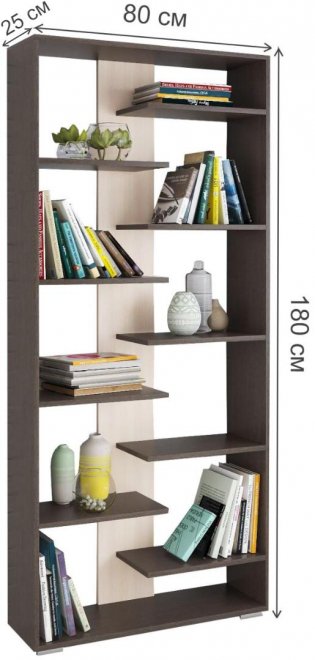 Стеллаж Ромео-3 венге / дуб молочный