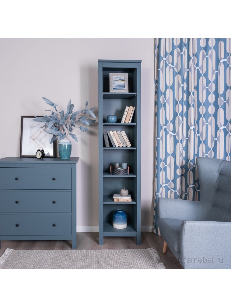 Стеллаж Сага 50 бирюзовый