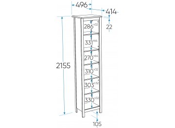 Стеллаж Сага