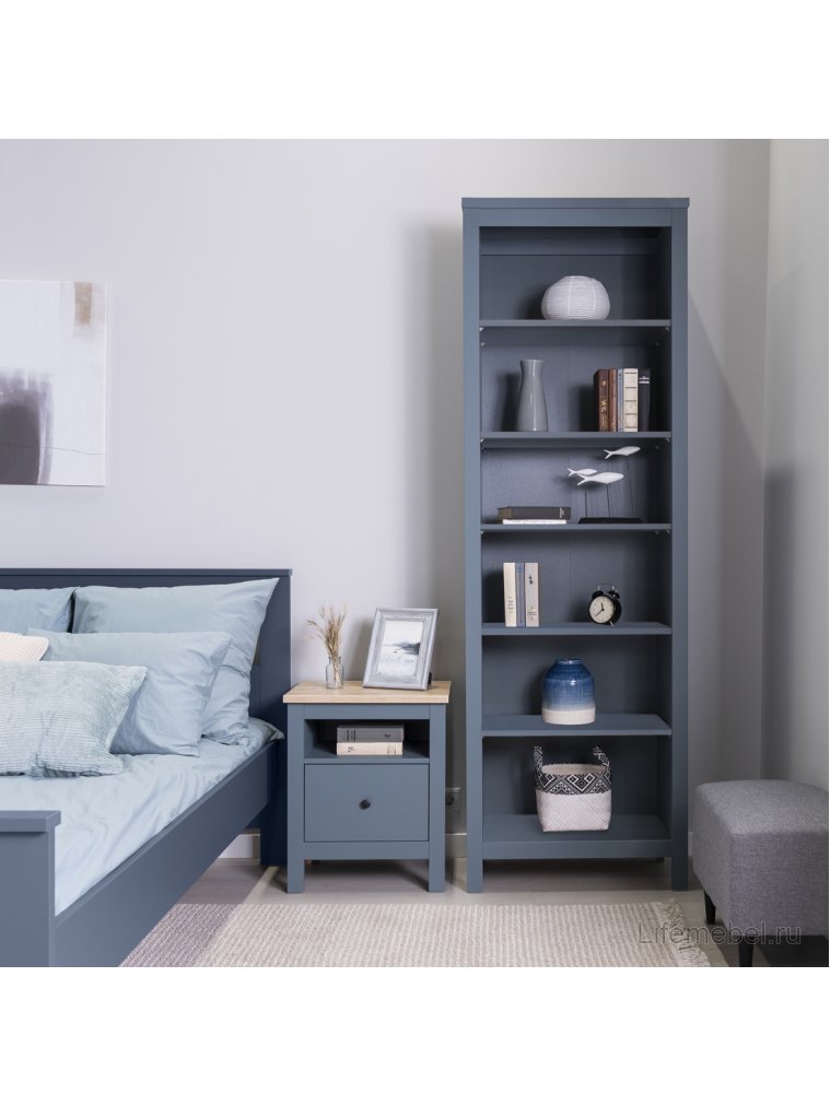 Стеллаж Сага 70 бирюзовый