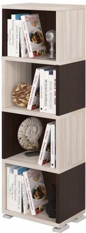 Стеллаж СБ-15-4 карамель / венге