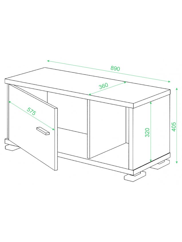 Стеллаж СБ-30-1 карамель