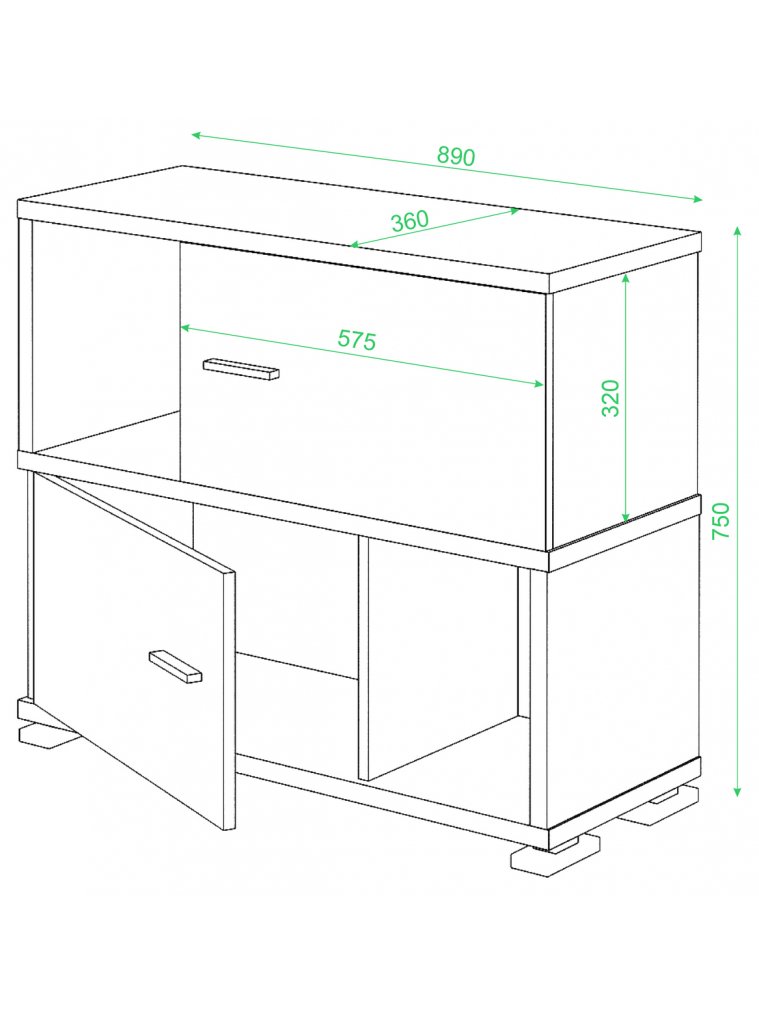 Стеллаж СБ-30-2 карамель