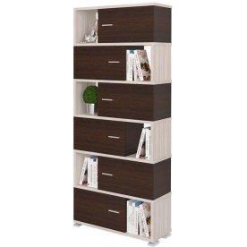 Стеллаж СБ-30-6 карамель / венге