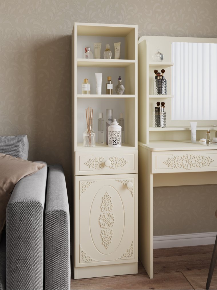 Стеллаж Ассоль АС-65 ваниль