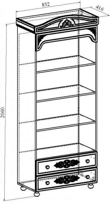 Стеллаж  Ассоль плюс АС-3 ваниль