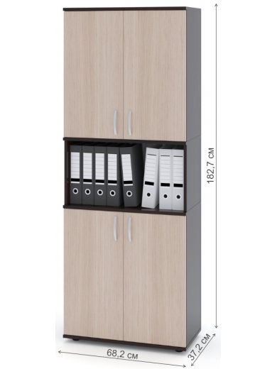 Стеллаж ШУ-22 венге / беленый дуб