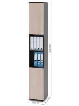 Стеллаж ШУ-32 венге / беленый дуб