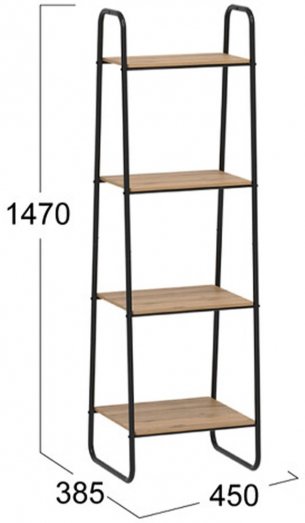 Стеллаж Скандинавия 14 черный