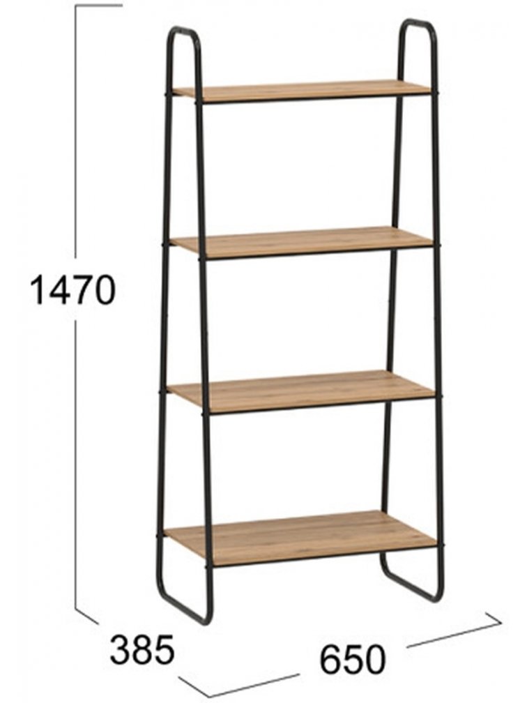 Стеллаж Скандинавия 24 черный