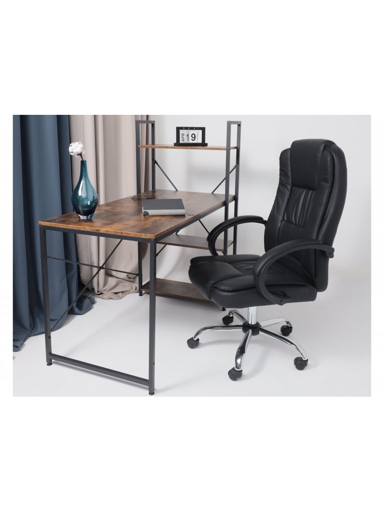 Стеллаж Skyfall черный / коричневый