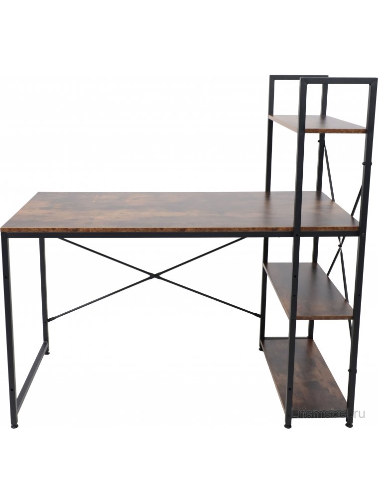 Стеллаж Skyfall черный / коричневый