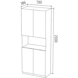 Стеллаж СЛШ4