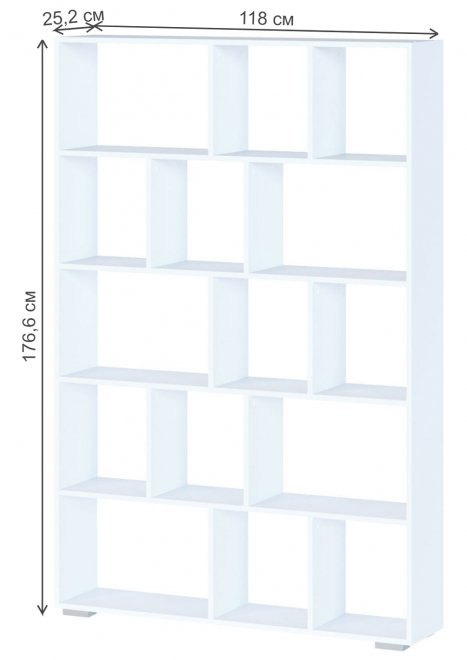 Стеллаж СТ-11 белый