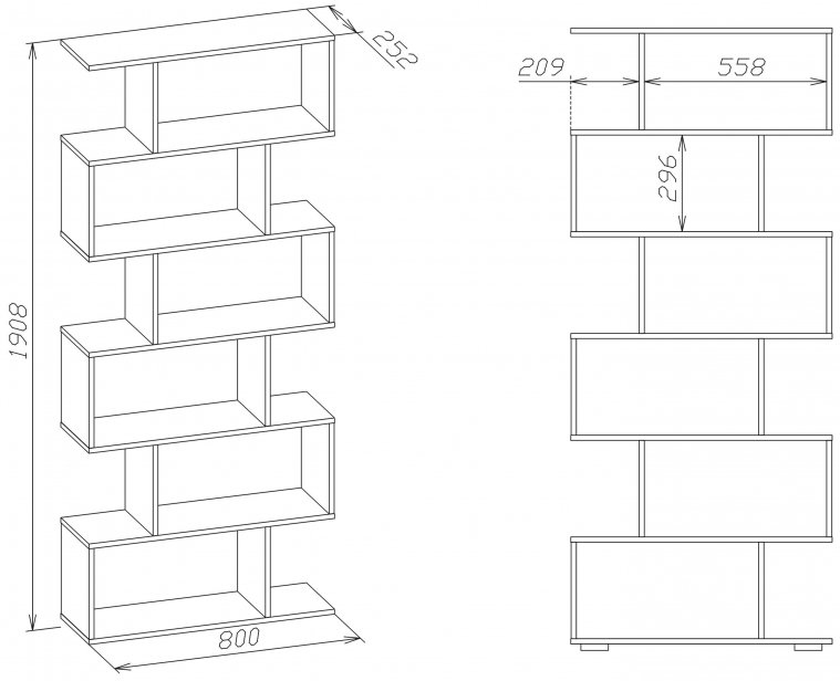 Стеллаж СТ-1 бетон