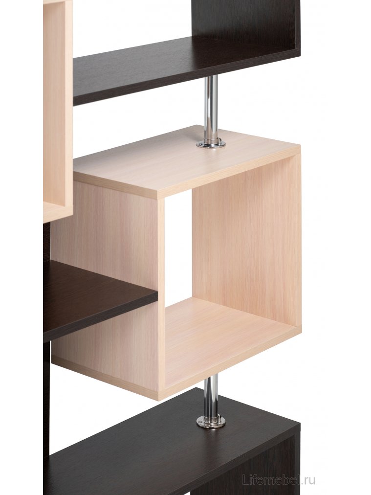 Стеллаж СТ-2 венге / беленый дуб