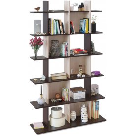 Стеллаж СТ-6 беленый дуб / венге