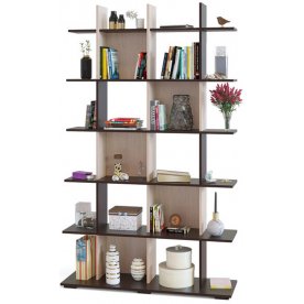 Стеллаж СТ-6 беленый дуб / венге