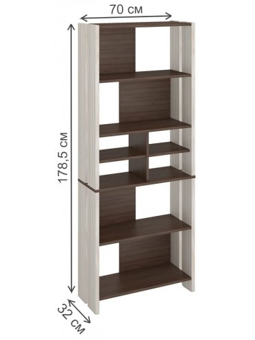 Стеллаж СТЛ-ОВХ КШ карамель / шамони-ч