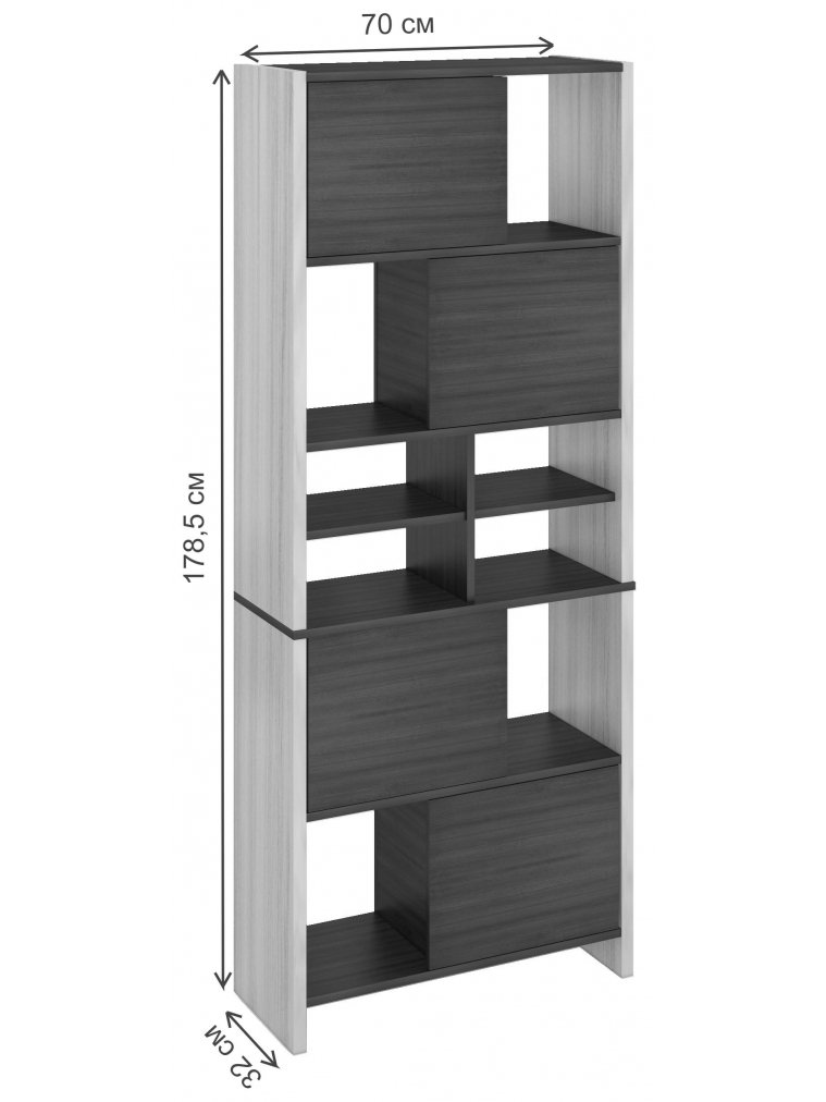 Стеллаж СТЛ-ЗВХ Ш шамони-ч