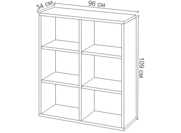 Стеллаж Оревро ш2в1