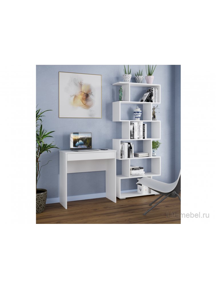 Стеллаж Найс 1 белый РЕ / белый РЕ