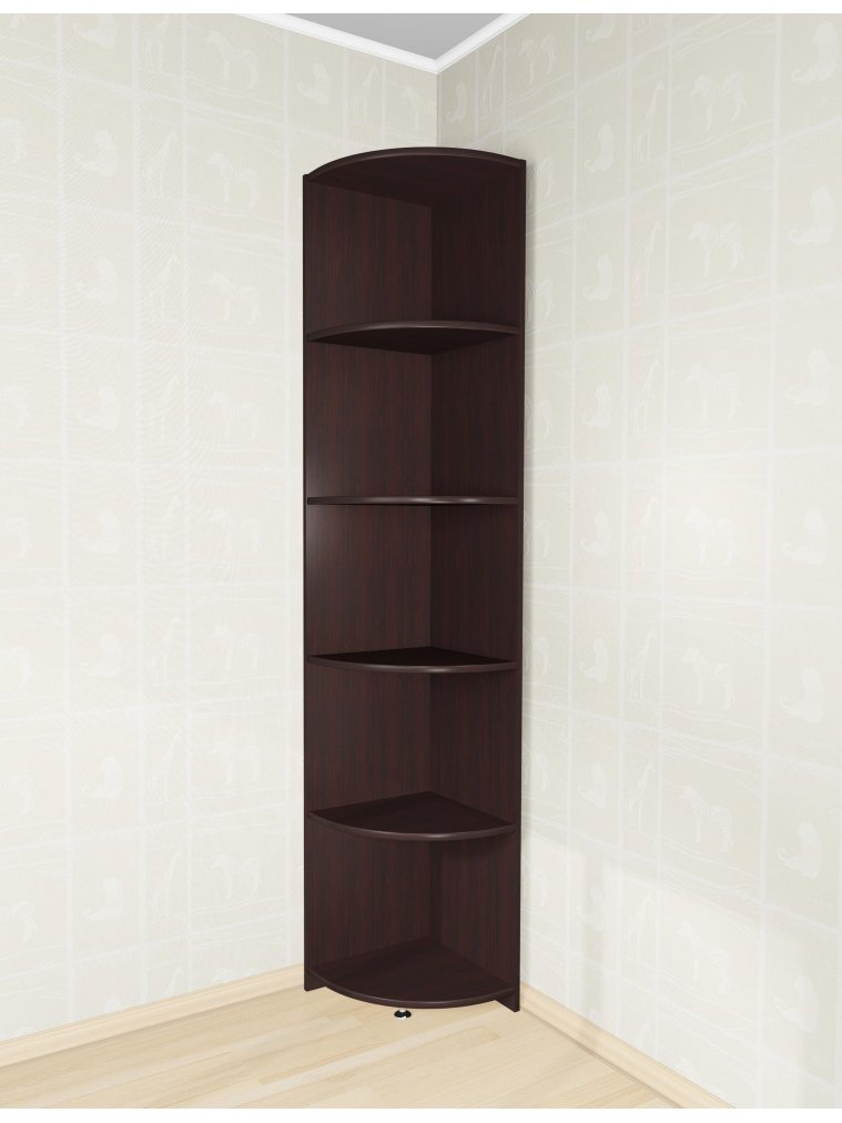 Стеллаж Мебелайн-1 угловой венге
