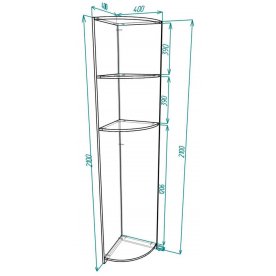 Стеллаж Мебелайн-2