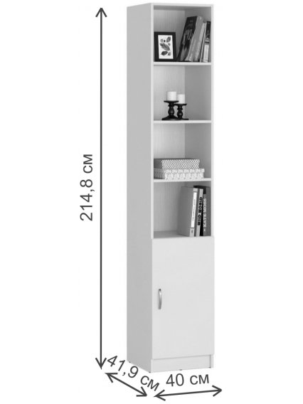 Стеллаж Веста-34 правый вишня