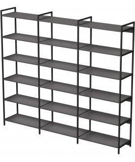 Стеллаж cubos 10СВ.6.400 графит / черный