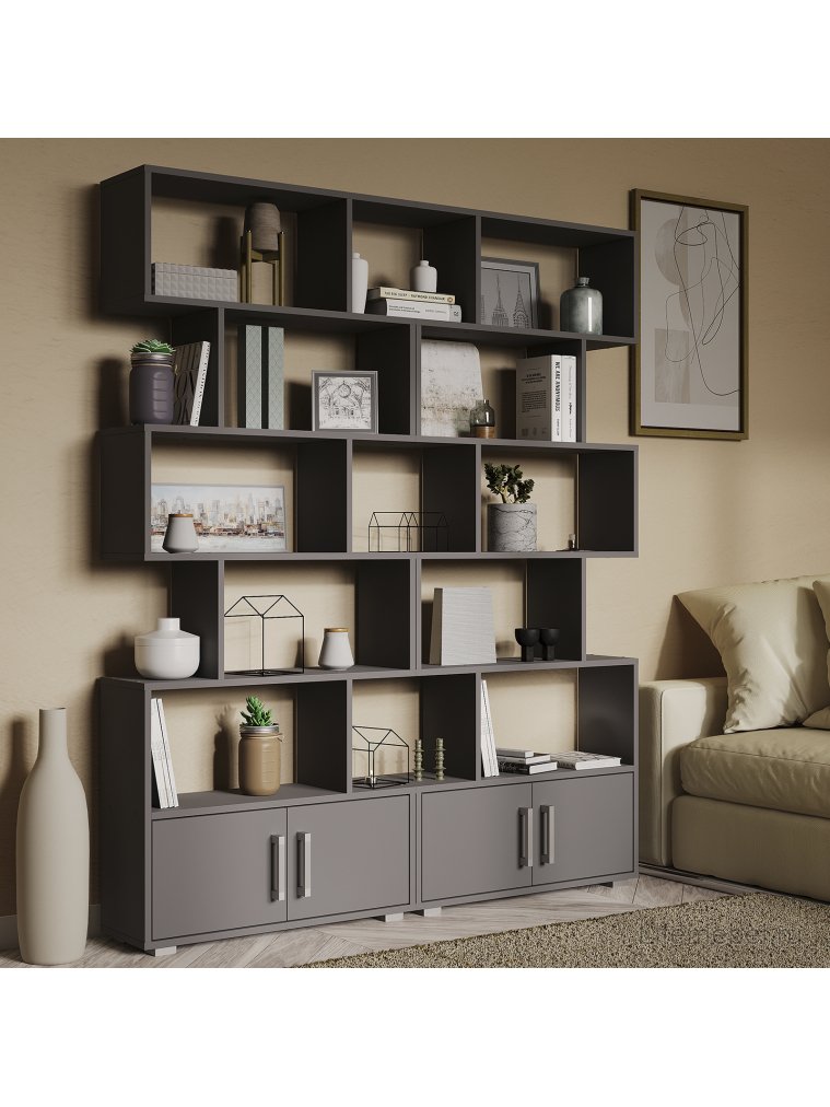 Стеллаж Zett лдсп графит