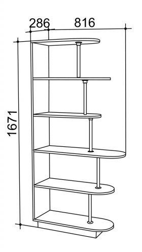 Стойка 1 венге