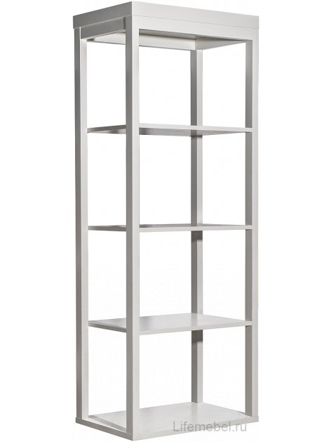 Стеллаж Аурум открытый один ящик бежевый