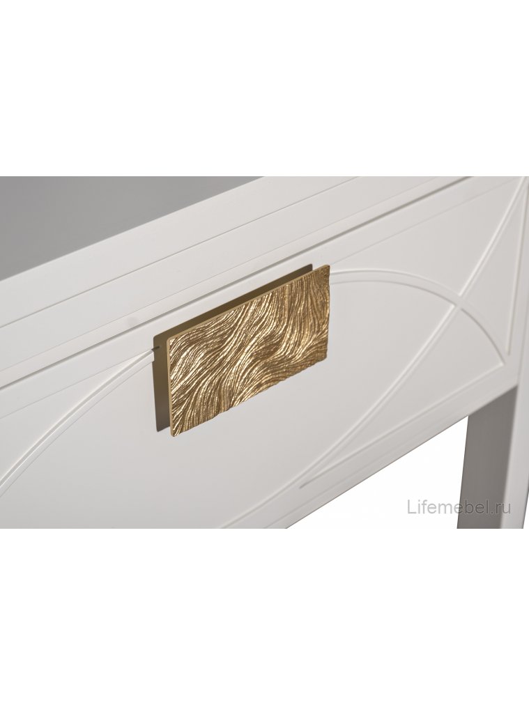 Стеллаж Аурум открытый один ящик бежевый