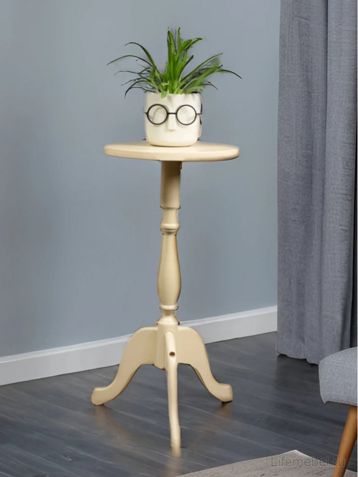 Подставка под цветы П2 слоновая кость