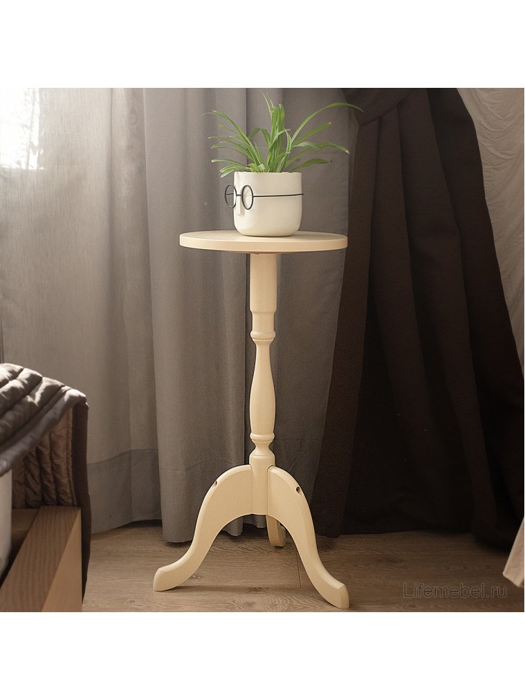 Подставка под цветы П2 слоновая кость