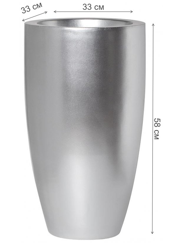 Цветочница ZS-C899-23 серебро