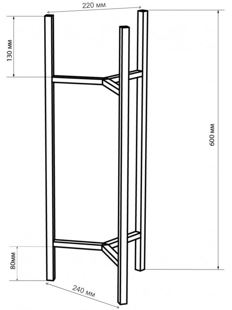 Цветочница Агния 30 белая