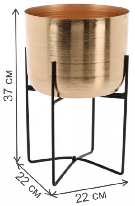 Цветочница A71000070 золото