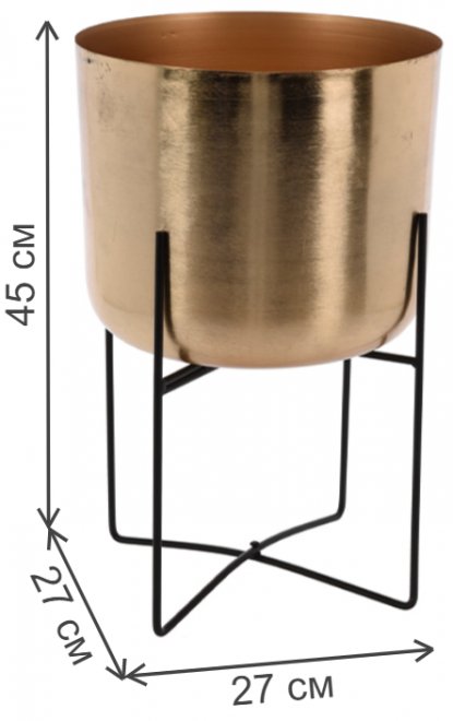 Цветочница A71000080 золото