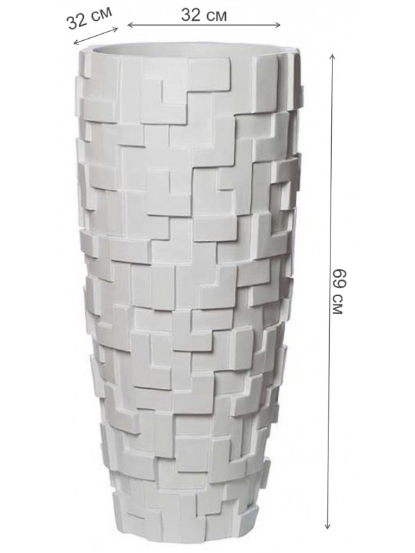 Цветочница ZSC930-27 белая